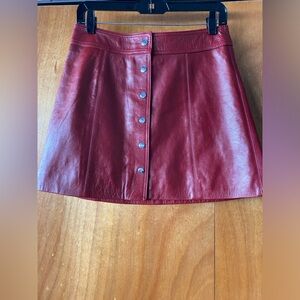 ISABEL MARRANT LEATHER SKIRT